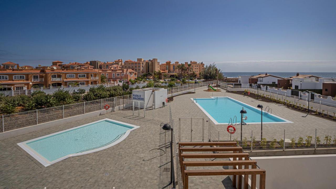 Green View Luxury Appartment In New Complex Pueblo Majorero Next To Golf Course 5 Min Walk From The Beach And Atlantico Shopping Centre In Caleta De Fuste Next To Cassino And Elba Sara Hotel 2 Bedrooms 2 Bathrooms Huge Terace! מראה חיצוני תמונה